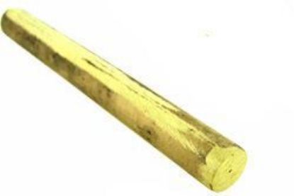 Picture of 3/4"; 1" diam. Soft Yellow Brass Rod suitable for Clock Restoration